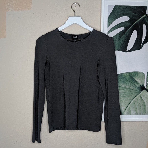 Eileen Fisher Tops - Eileen Fisher Crew Neck Long Sleeves Shirt Gray